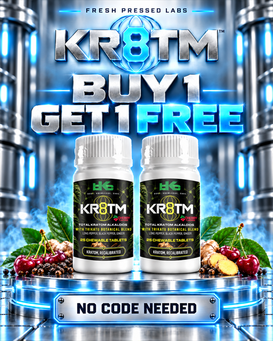 BKC KR8TM Cherry Chewable Tablets - Alkaloids & Trikatu Blend