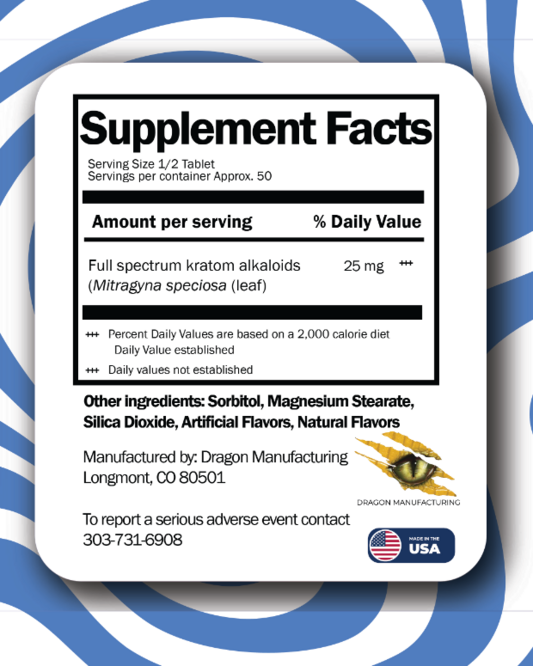 BKC Alkaloids - Blue Raspberry 50mg - 25 Count