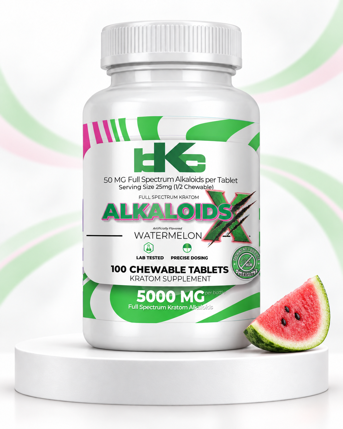 Alkaloids X - 50mg Watermelon Chewable Tablets