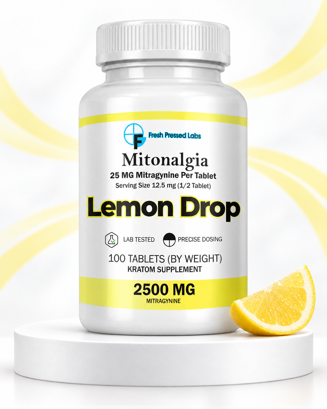 Mitonalgia 25MG MIT Tablets - Lemon Drop