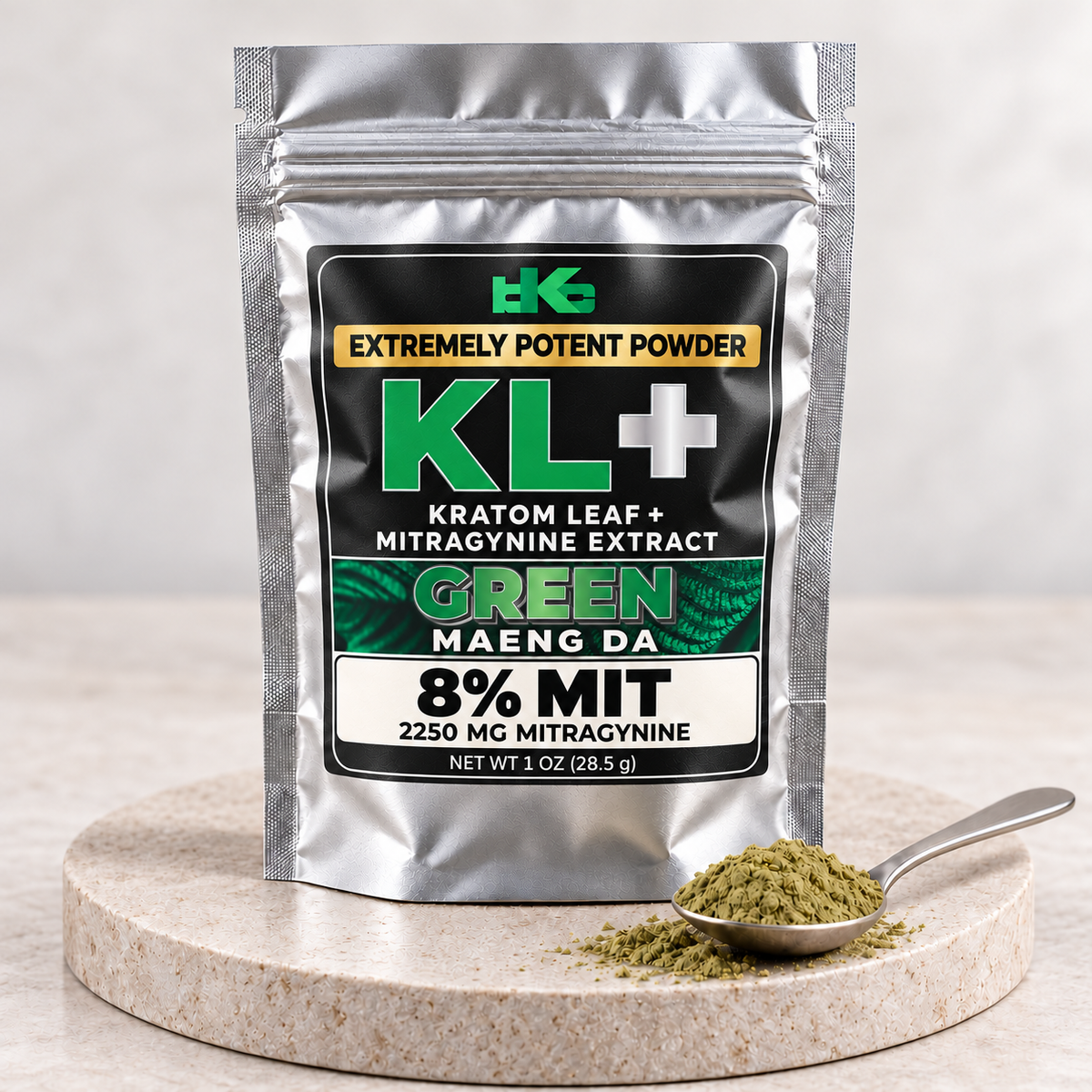KL+ Green Maeng Da - Enhanced Potent Powder