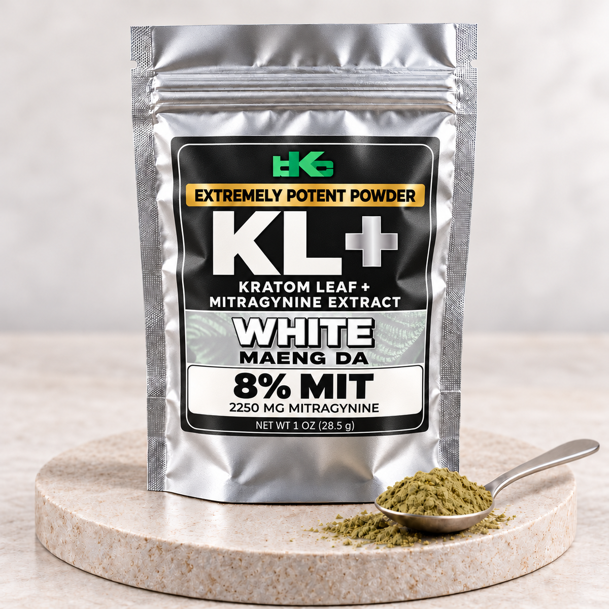 KL+ White Maeng Da - Enhanced Potent Powder
