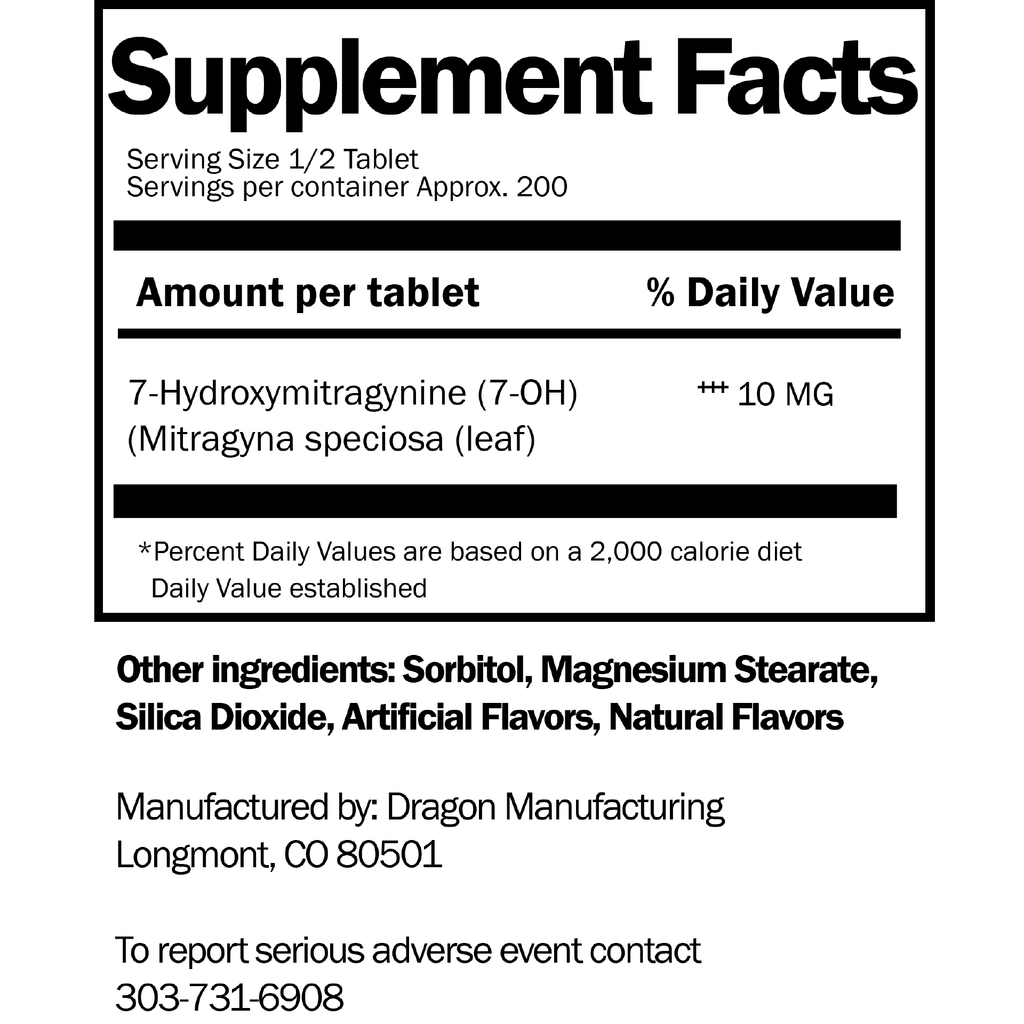 Botanalgia Orange 10mg 7-OH Tablets