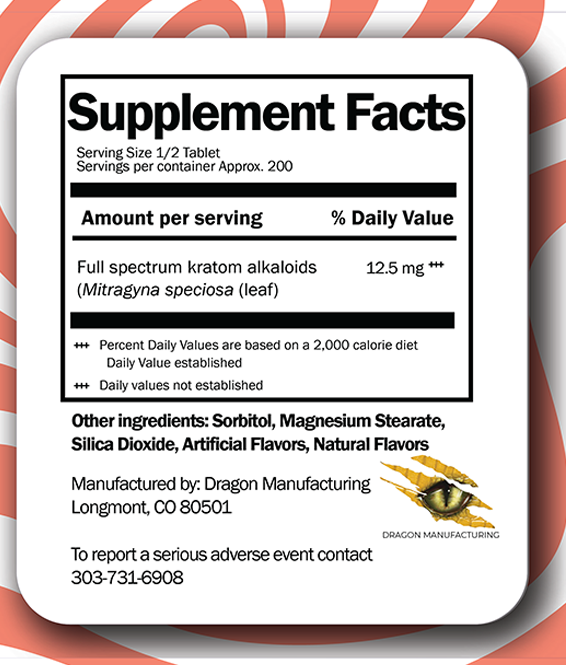 Alkaloids - 50mg Georgia Peach Chewable Tablets