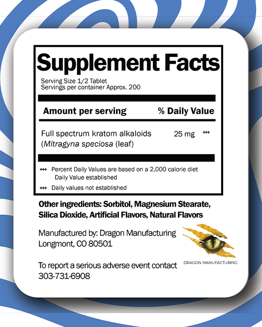 Alkaloids X - 50mg Blue Raspberry Chewable Tablets Special Intro Offer