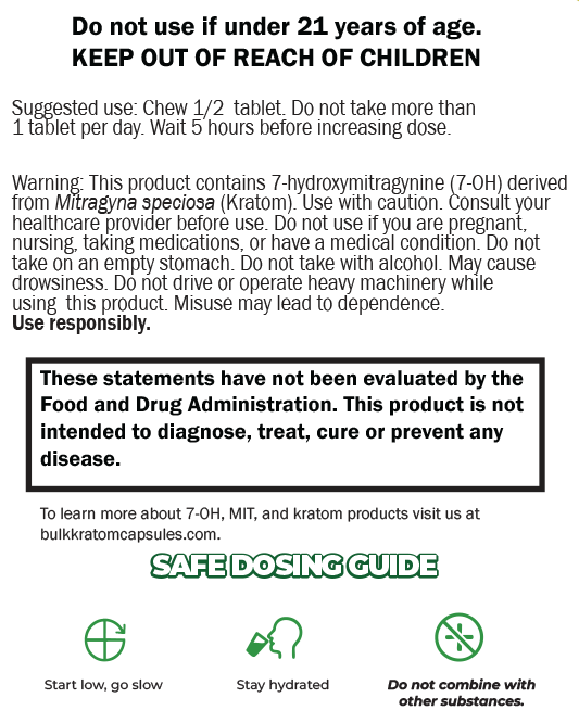 Orange - 10mg 7-OH Tablets
